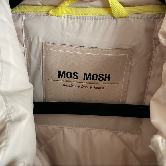 NWOT Mos Mosh Aubrey Diamond Down Poncho in Birch Packable Lightweight Jacket - Picture 15 of 16